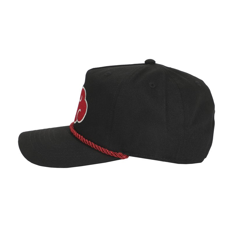 Naruto Embroidered Akatsuki Cloud Black Retro Grandpa Snapback Hat