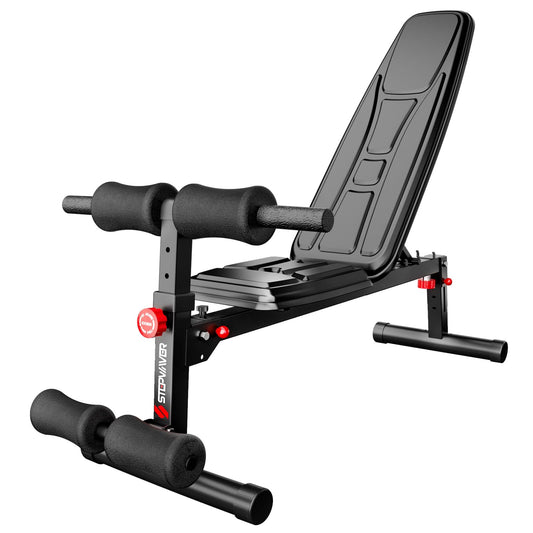 Stepwaver Weight Bench Press, Adjustable Workout Bench Multi-Functional Gym Bench for Full All-in-One Body Workout 860Lb Stable Flat/Incline/Decline Exercise Bench Roman Chair Sit up Bench