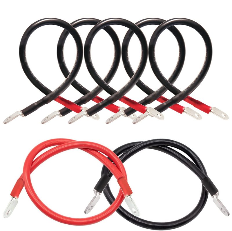 Cartroller Premium Golf Cart Battery Cables Wiring Kit for EZGO TXT 1994 & UP 36 & 48 Volt with 4 Gauge 7 PC AC/DC Wire Golf Cart Battery Cable Set