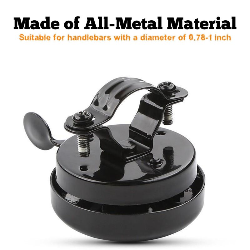 Bike Bells Fully Metal 2 Pack Cycling Horns, Loud Ringing Sound, Easy Installation, Bicycle Accessories