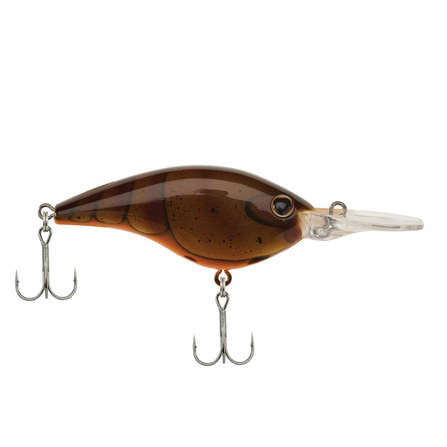 Berkley Frittside Fishing Lure, Brown Craw, 3/7 oz, 2 1/2in | 6 2/5cm Crankbaits, Classic Flat Side Profile Mimics Variety of Species and Creates Flash, Equipped with Sharp Fusion19 Hook