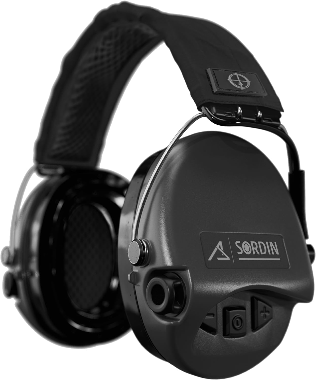 Sordin ACE Schakal Electronic Capsule Hearing Protectors - for Hunting & Shooting Sports - Black Headband & Capsules