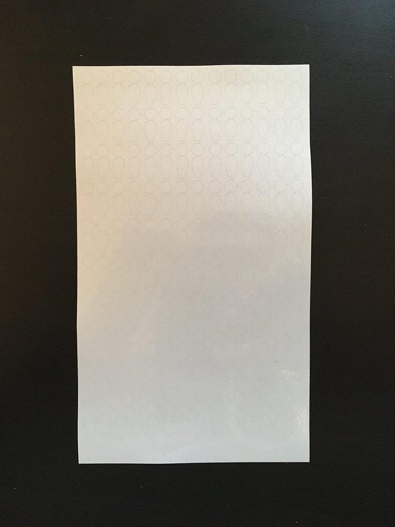 Floordrobe Clothing Reflective Dot Stickers for Golf Launch Monitors (140)