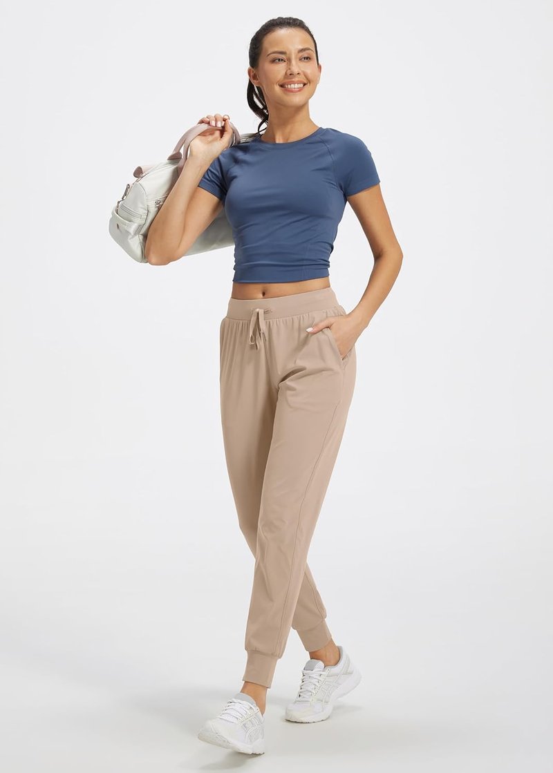 Libin Women's Athletic Jogger Pants - Tapered Sweatpants with Pockets | Petite, Regular, Tall Sizes