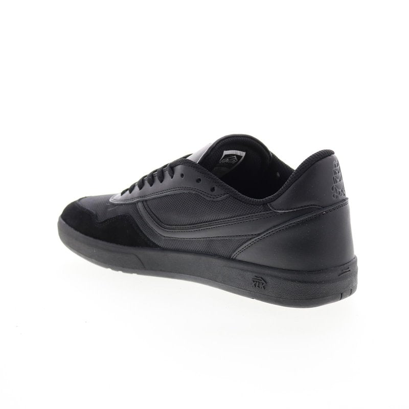 Lakai Terrace Mens Skate Shoes, Black/Black Suede, 7