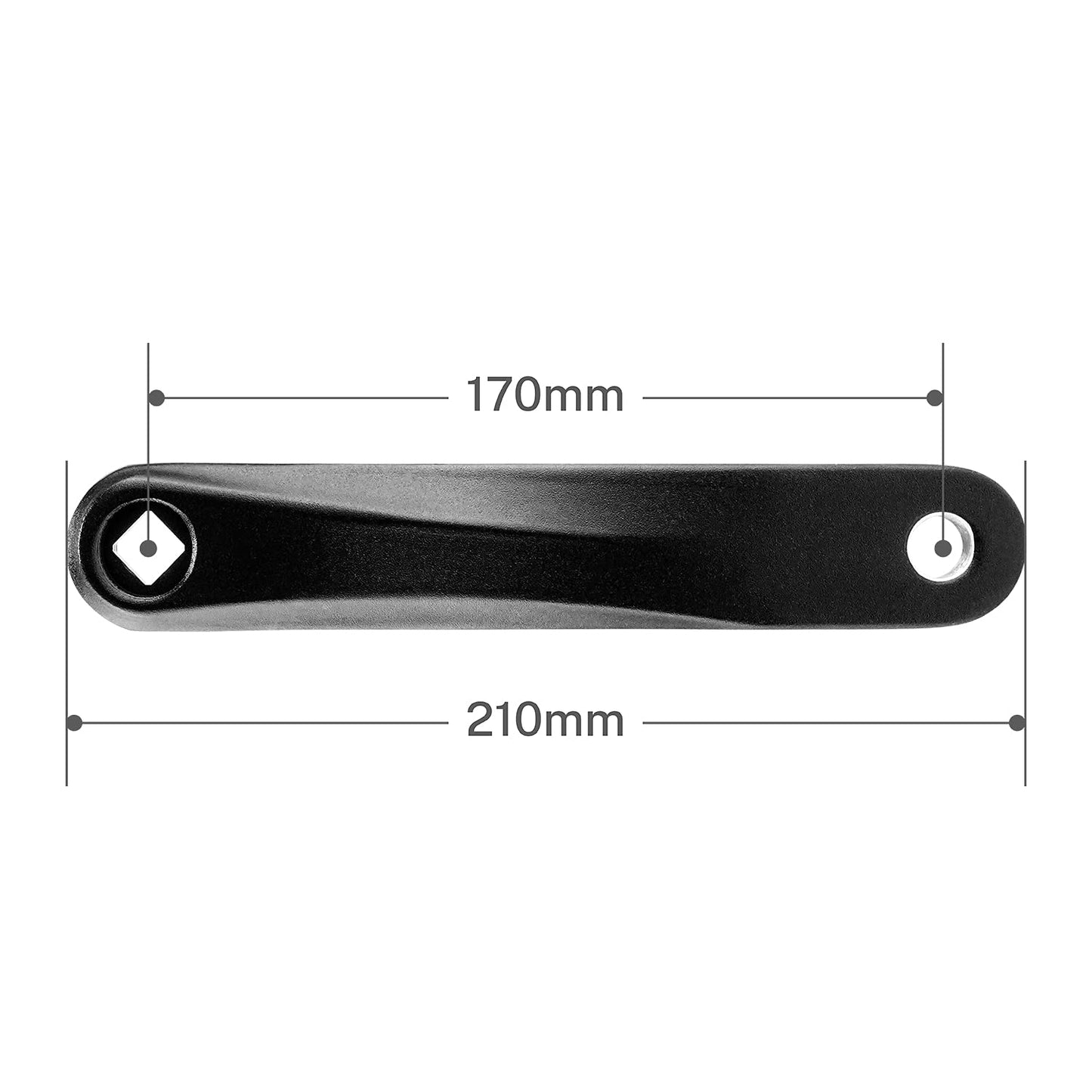 Epessa Crank Arm Left Available in Diamond Hole and Square Hole,170mm