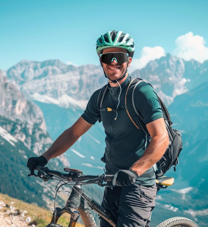 FEISEDY Sports Sunglasses for Men Women,Driving Fishing Cycling Mountain Sunglasses UV400 Protection B0149