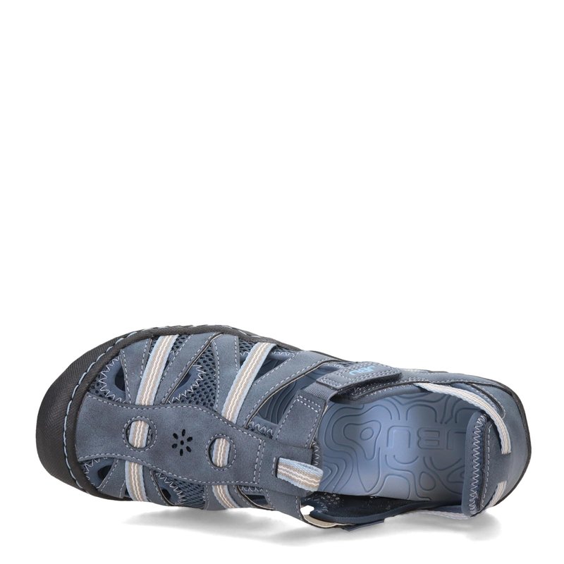 JBU Women's Regional Water Ready Casual Comfort Adjustable Quick Dry APMA Accepted Fisherman Walking Sandal