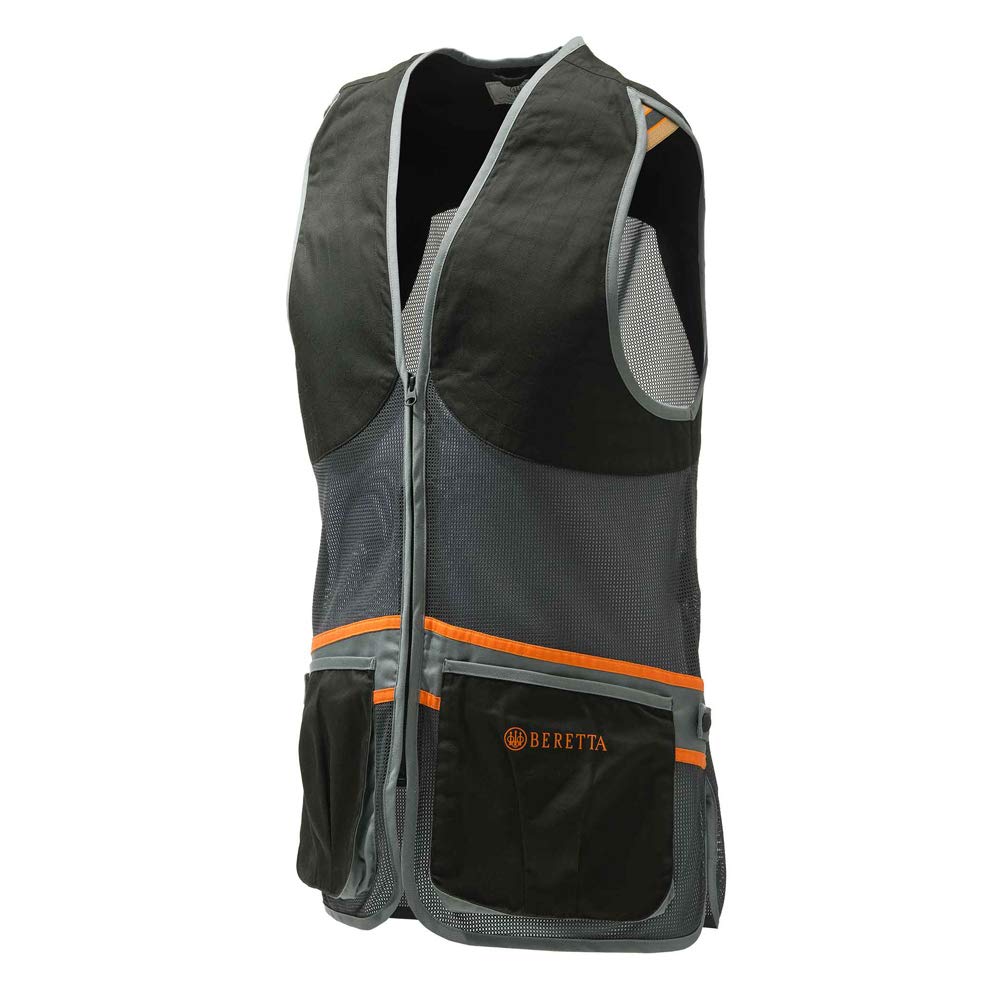 Beretta Unisex Full Mesh Shooting Vest - Breathable Lightweight Competition Vest with Cartridge Pockets & Comfortable Fit