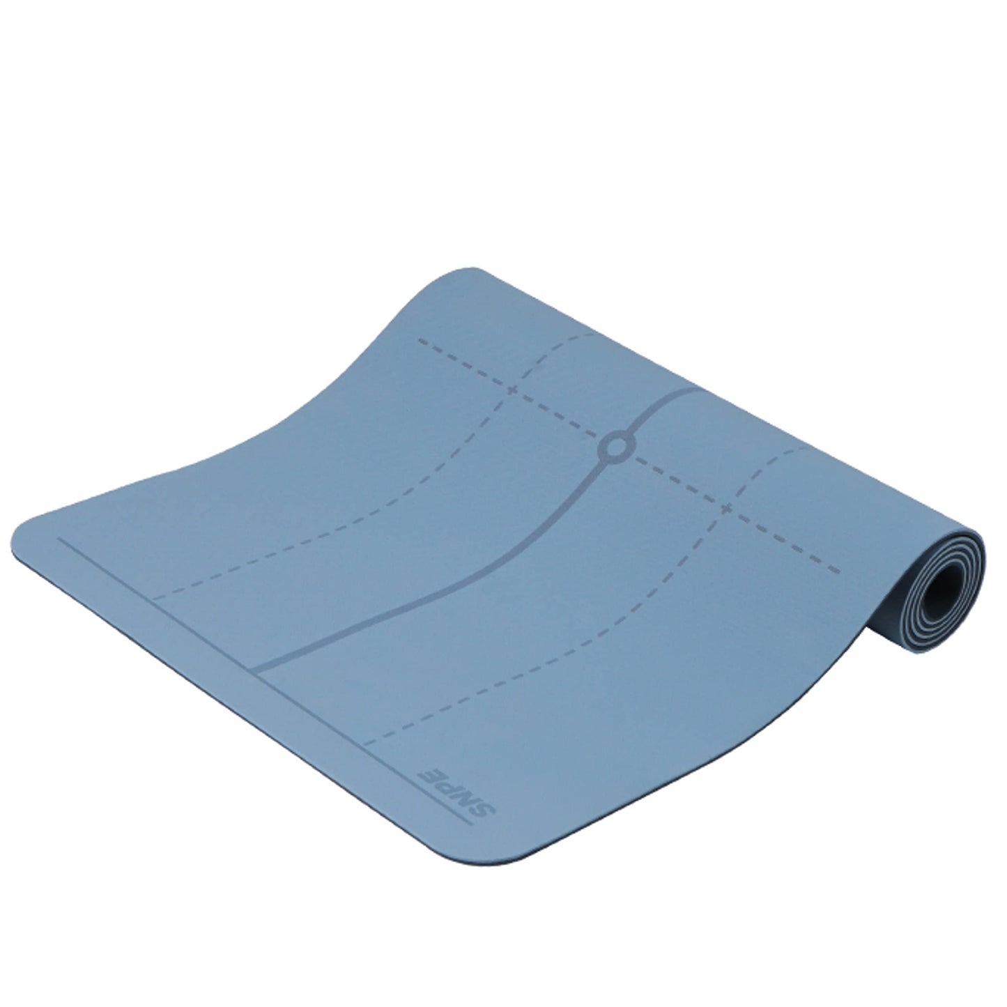 SNPE Balance Mat - Non Slip Mat with Alignment Lines for Posture Exercises, Yoga, Pilates, Home Workout (Blue)