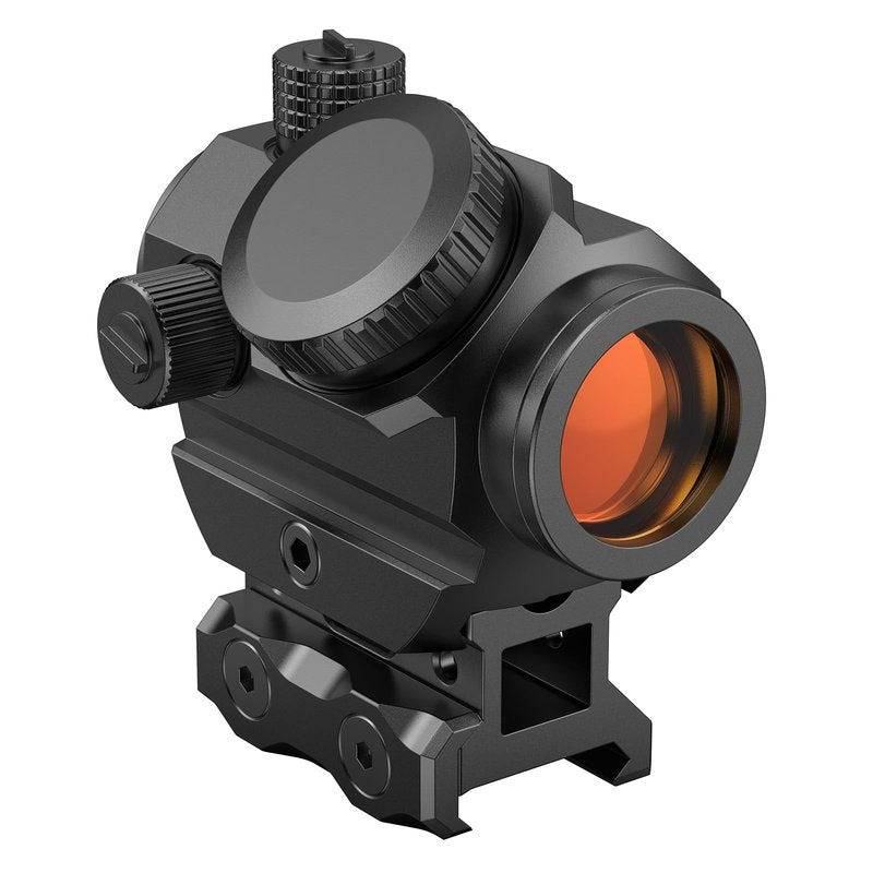 EZshoot 2 MOA Dot & 40 MOA Circle Red Dot Sight, Motion Awake Red Dot Scope, Multiple Reticle 1x20mm Compact Optics with Lower 1/3 Co-Witness Mount for 21mm Picatinny, 12 Brightness 20000H Runtime