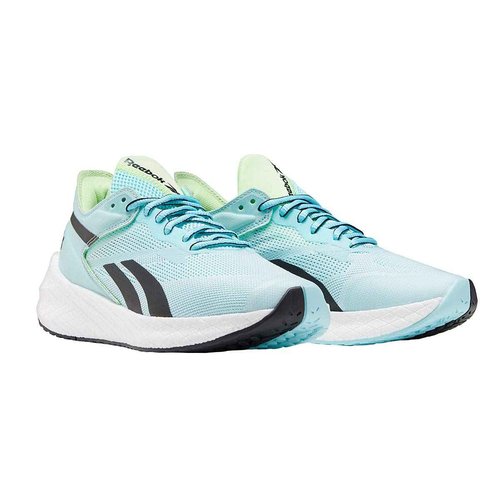 Reebok Women's Floatride Energy Symmetros Running Shoe - Color: Digital Glow/Chalk Blue/Neon Mint - Size: 6.5 - Width: Regular