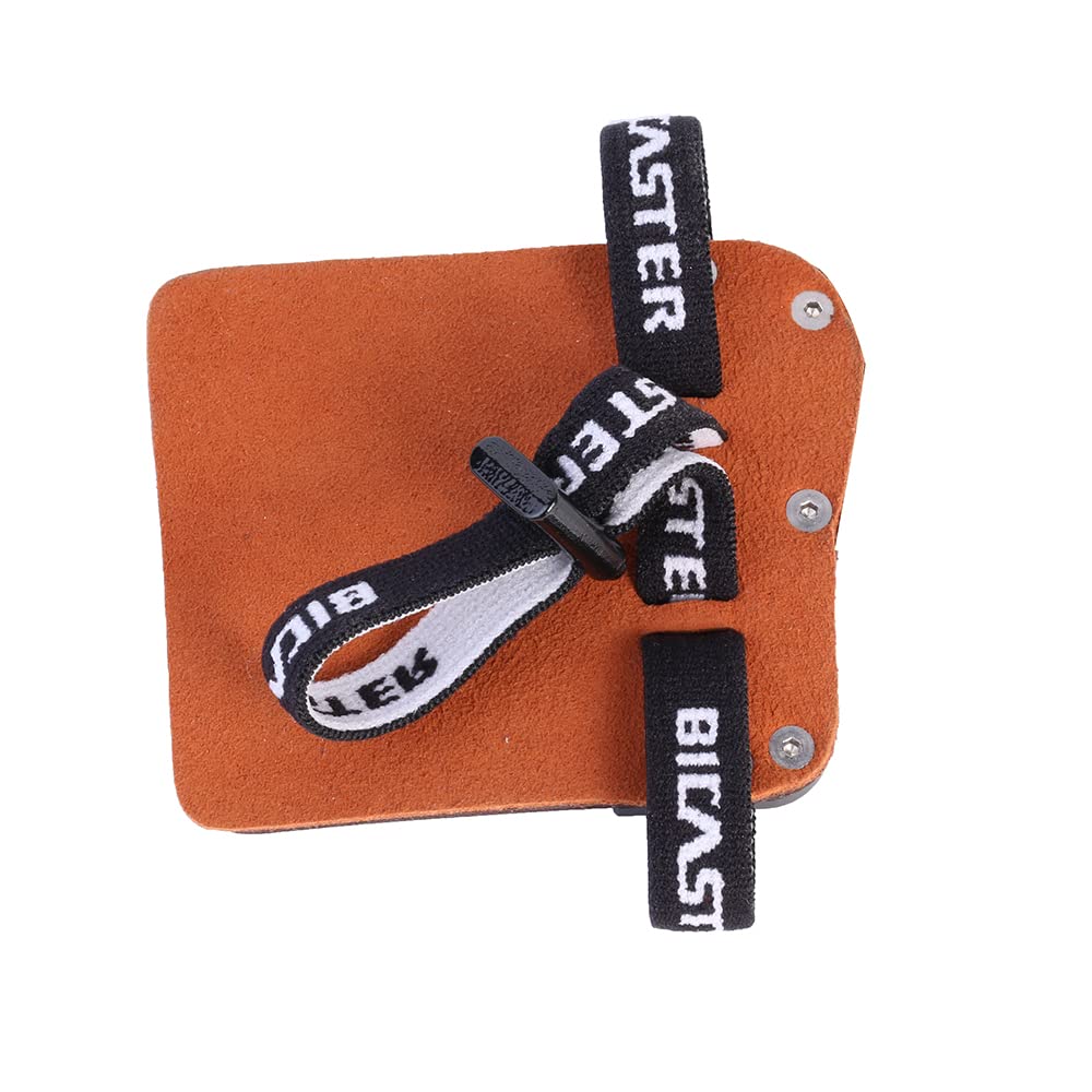 BICASTER SP3 Barebow Finger Tabs Cowhide Face+Aluminum Plate (Large, Right Handed)
