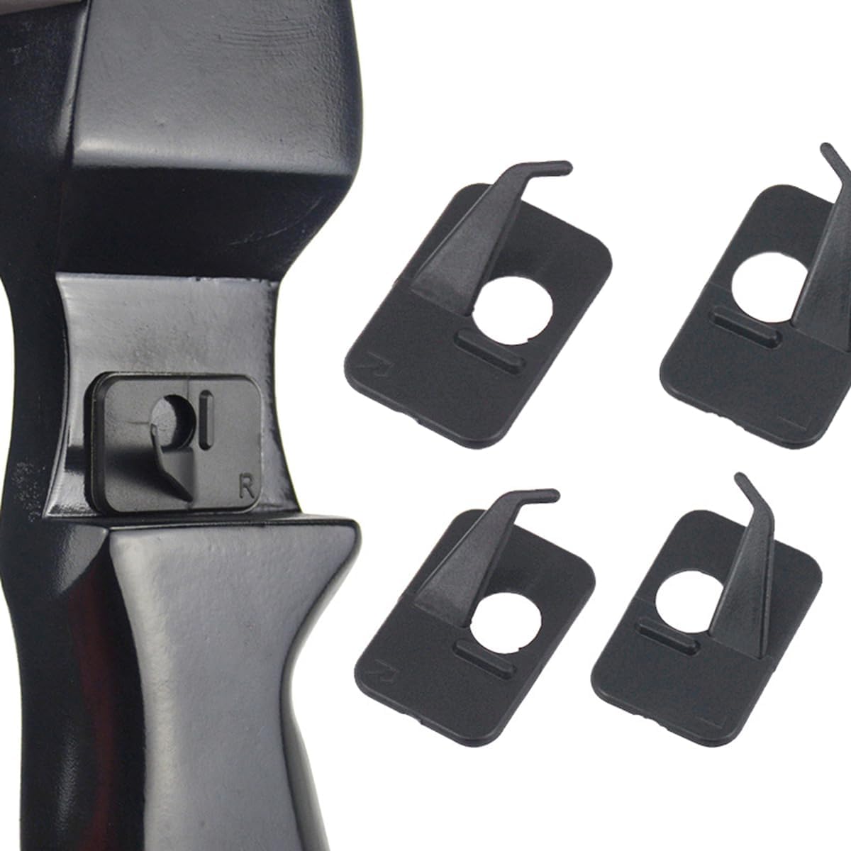 Arrow Rest for Recurve Bow - 12pcs Right-Hand Plastic Archery Accessories | Durable & Lightweight