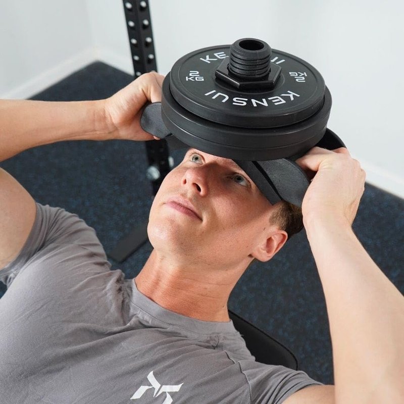 Kensui EZ-Neck PRO – Adjustable Plate Loaded Neck Trainer – 100lb Weight Capacity – Nylon Fiberglass Construction – Compatible with 2" Olympic Plates – for Posture Correction, MMA & Injury Prevention