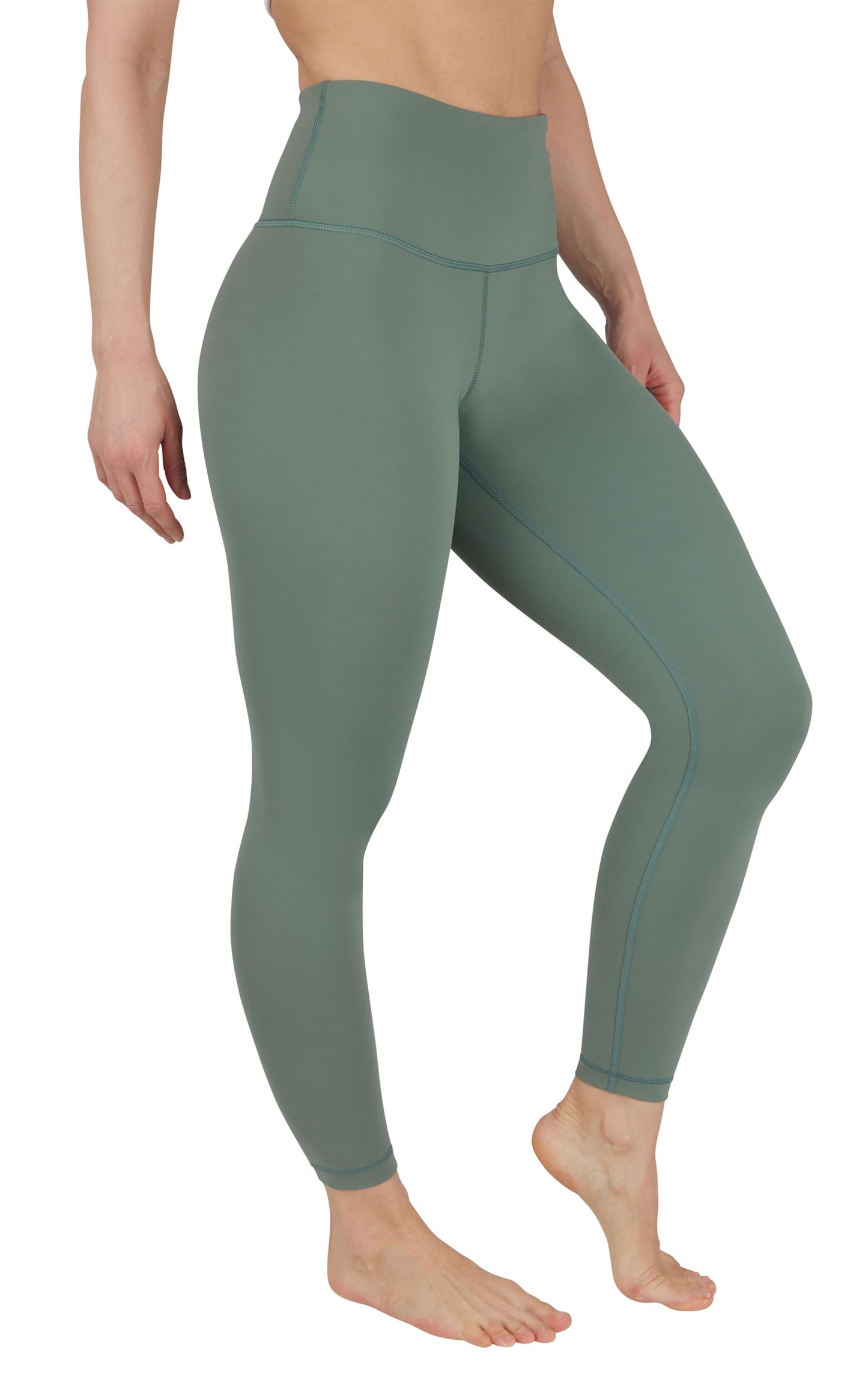 90 Degree By Reflex Womens High Waisted Leggings Buttery Soft Workout Squat Proof Gym Yoga Pants - Bay Leaf - XXL