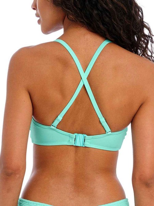 Freya Women's Ibiza Waves Underwire Bandeau Bikini Top Blue