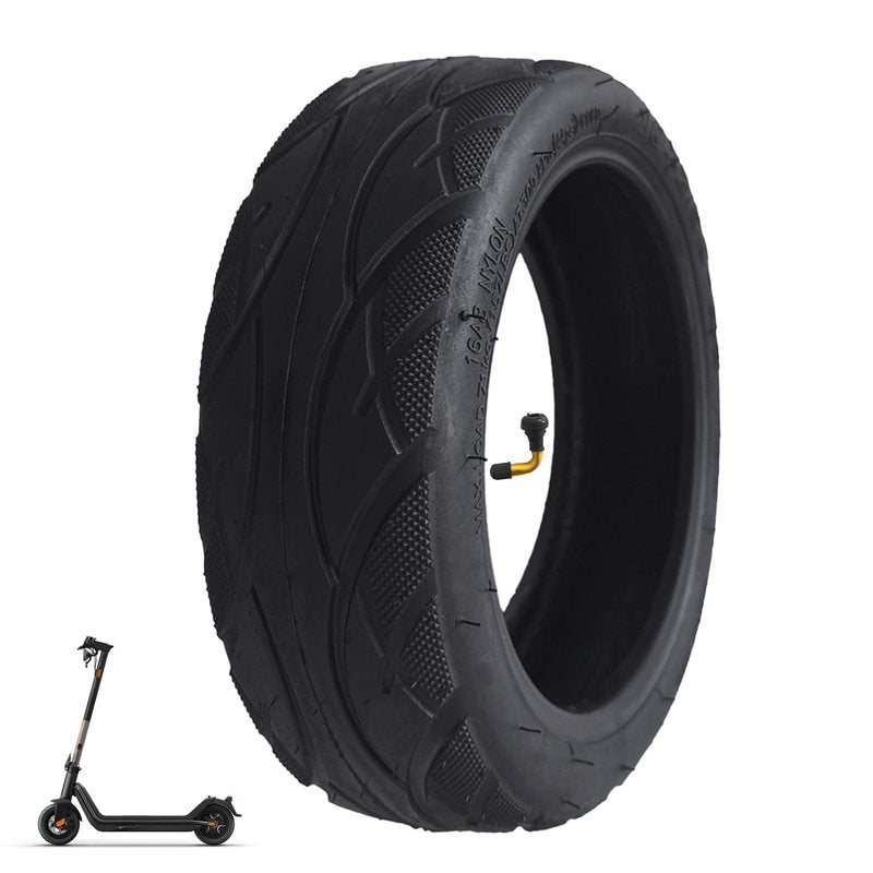 10x2.50-6.5 Vacuum Tire, 10 Inch Replacement Tire, With tire Air Valve, for INMOTION L9/S1 Electric Scooter [Tubeless Tires] [Non-Slip] [Shockproof] (1 Pack)