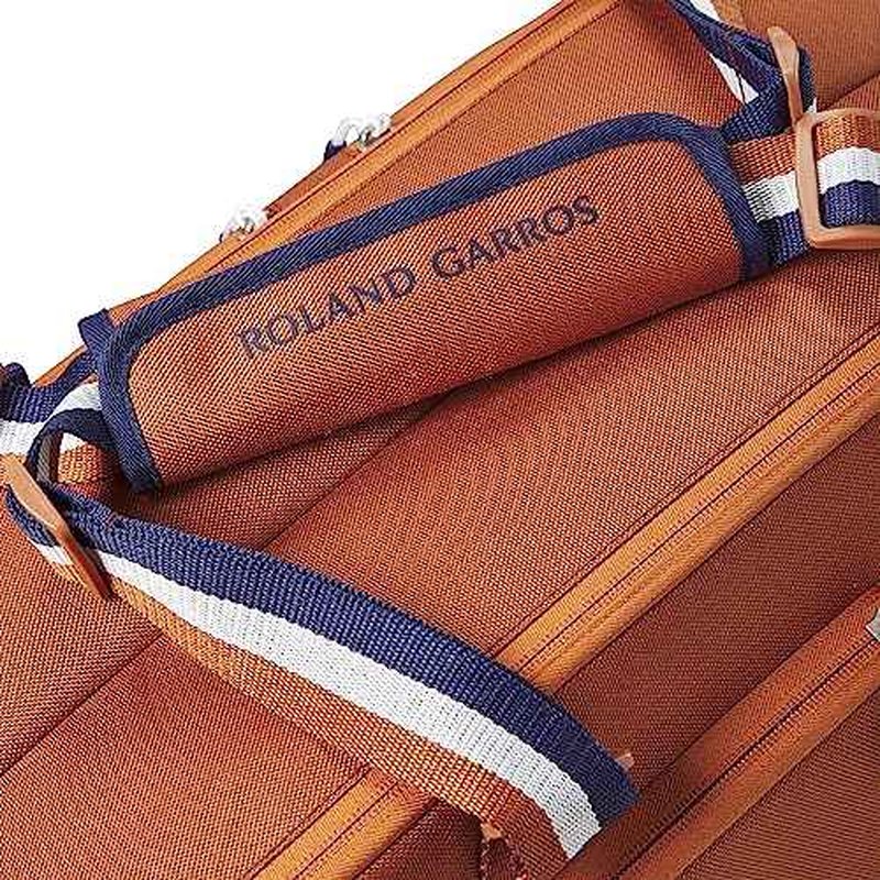 WILSON Roland Garros Team Tennis Racket Bag - Clay/Navy, Holds up to 6 Rackets