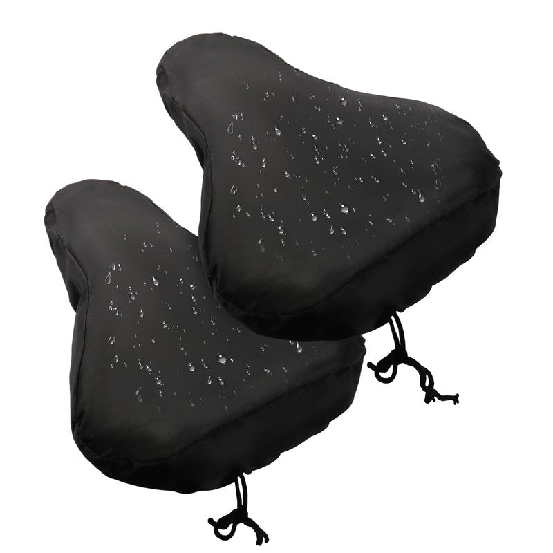 Miruchertter 2 PCS Bike Seat Cover Waterproof Bike Saddle Cover Bicycle Seat Rain Cover with Drawstring Bike Cushion Seat Protector for Rainproof Dustproof