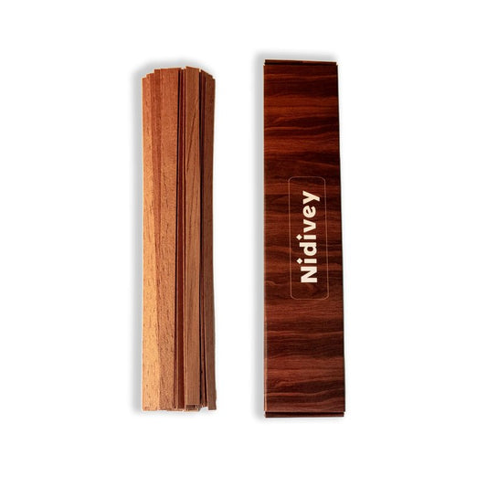 Nidivey 120-Pack Spanish Cedar Wood Veneer Strips for Cigar Lighting and Smoking Accessories - Premium Cedar Lighters for Dividing and Igniting Cigars