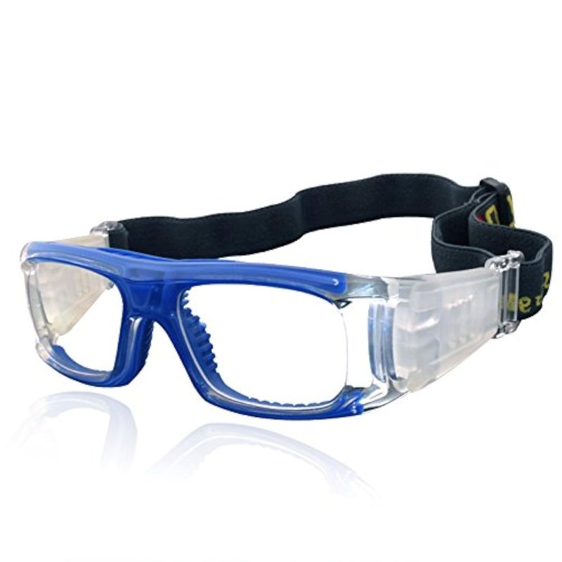 VOLOCOVER（TM Protective Sports Goggles Glasses for Basketball Football Volleyball Squash Hockey (Blue)