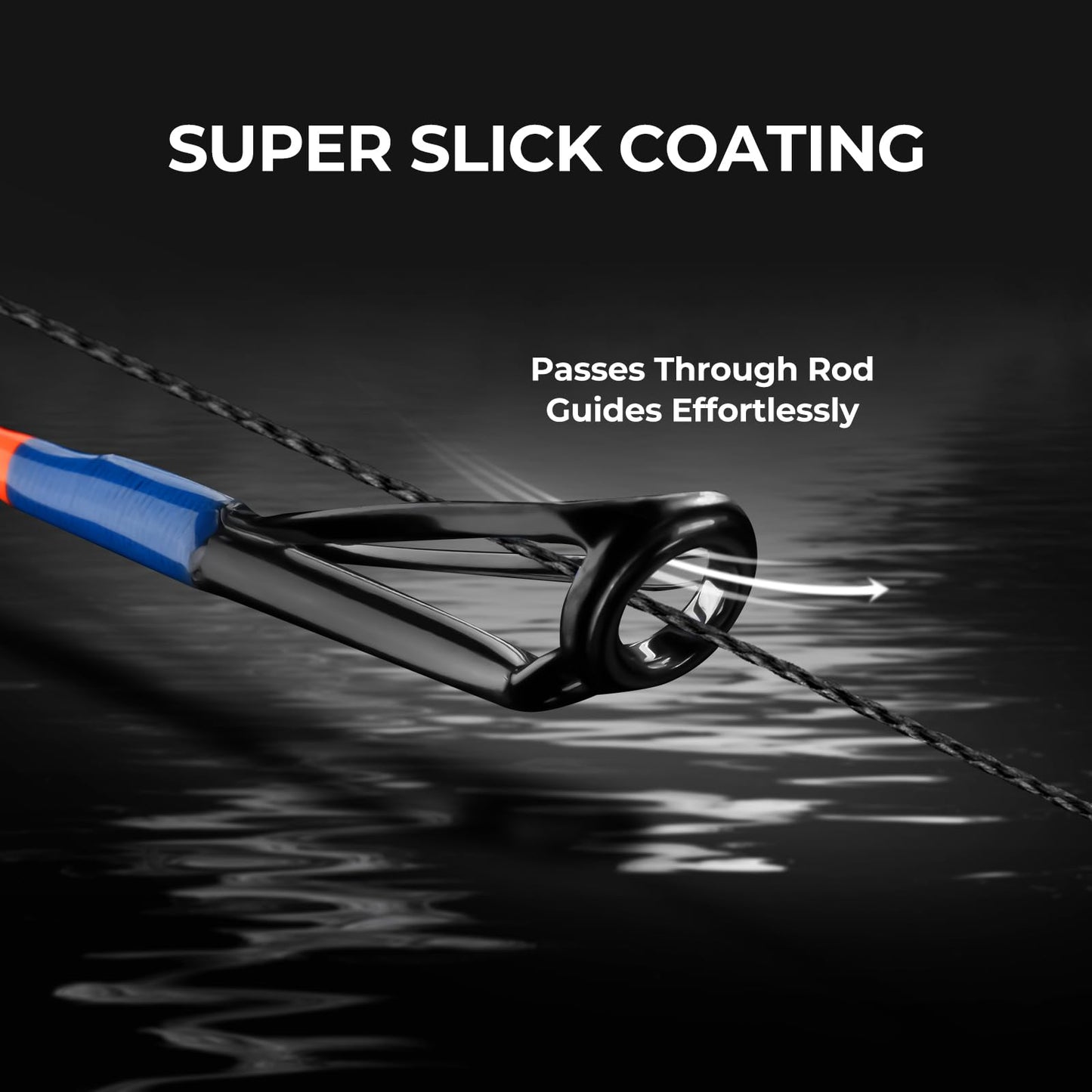 KastKing Superpower Braided Fishing Line, Black, 65LB, 150 Yds