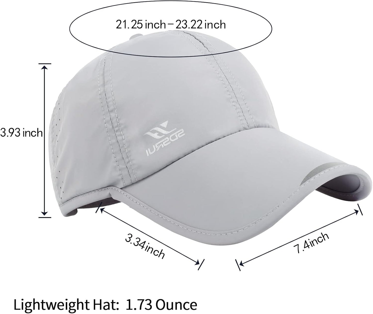 Outdoor Running Hat - Sun Protection Mesh Cap for Men & Women | Quick Dry & Lightweight