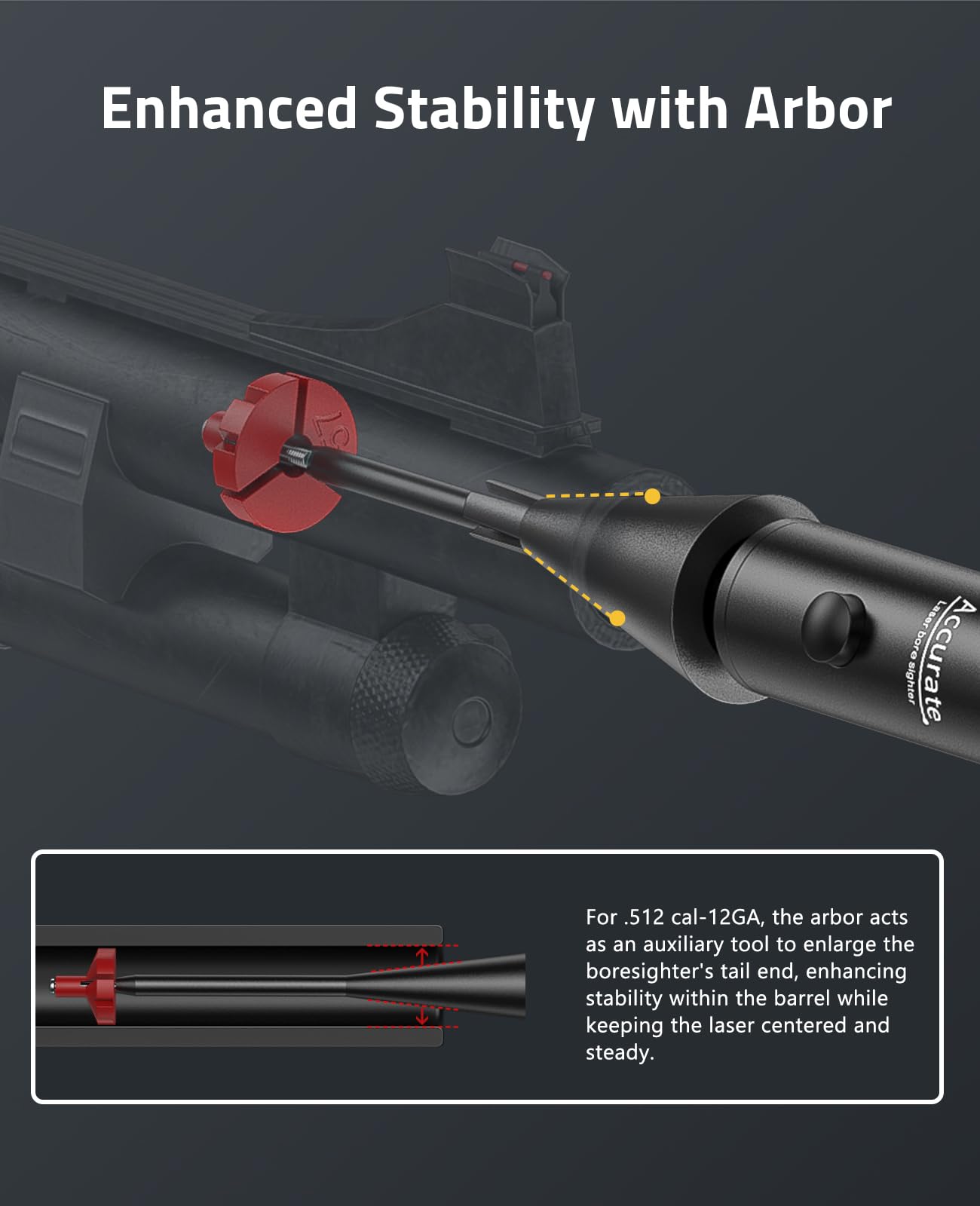 CVLIFE Rechargeable Bore Sight Laser Kit with 64 Adapters fit 0.17 to 12GA Calibers, Professional Red Laser Bore Sight with Button Switch, Powerful Choice for Hunting Bore Sight Tool