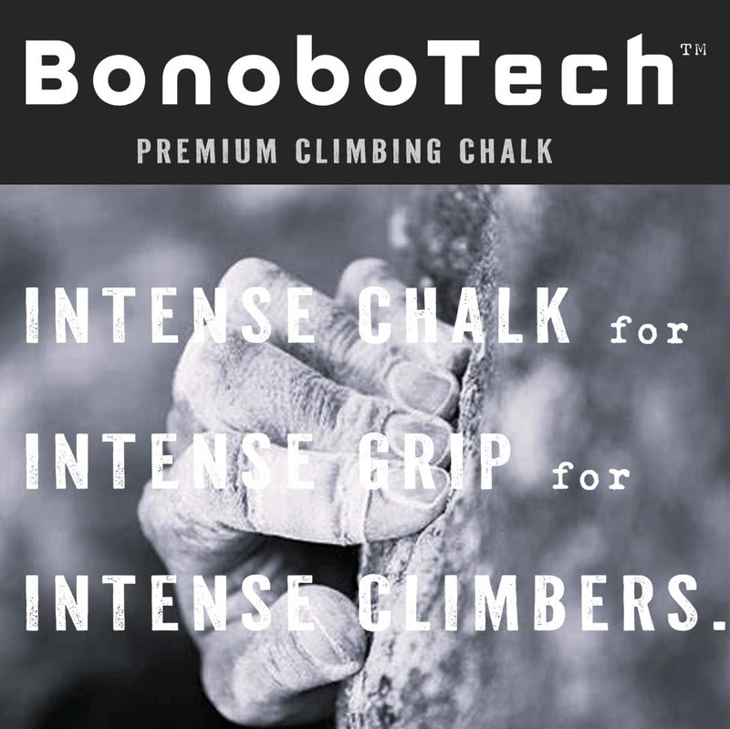 BonoboTech Climbing Chalk for Climbing, Bouldering, Gymnastics, Weightlifting resealable Bag - Magnesium Carbonate Powder 340 gr (12 oz)