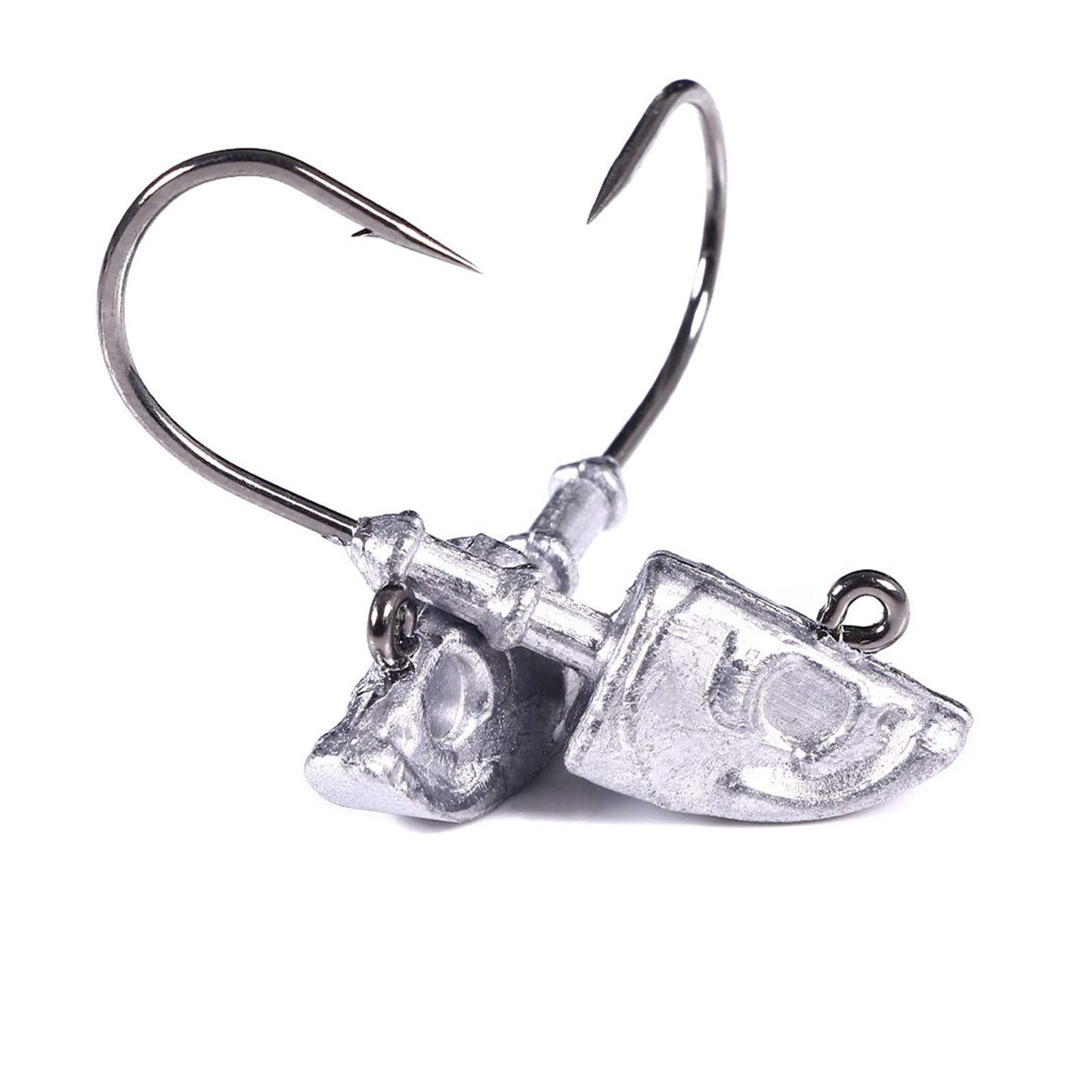 Swimbait Jig Head Saltwater Flats Jig Head Bait Spin Head Jigs Realistic Fish Head Jig Heads 5 Pack (1oz Jig Heads 5pack)