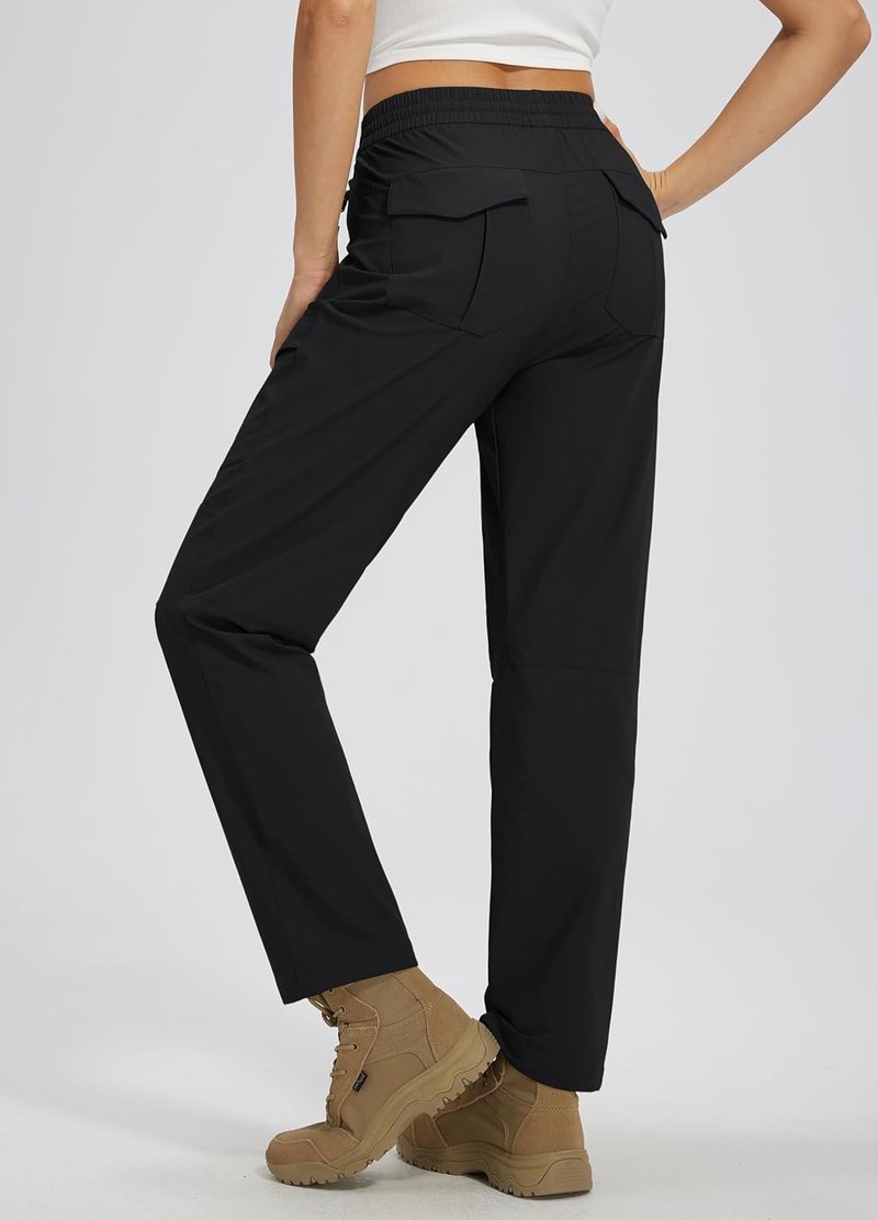 Women's Hiking Pants - Quick Dry Lightweight Cargo Joggers with Zipper Pockets | Water-Resistant Outdoor Wear