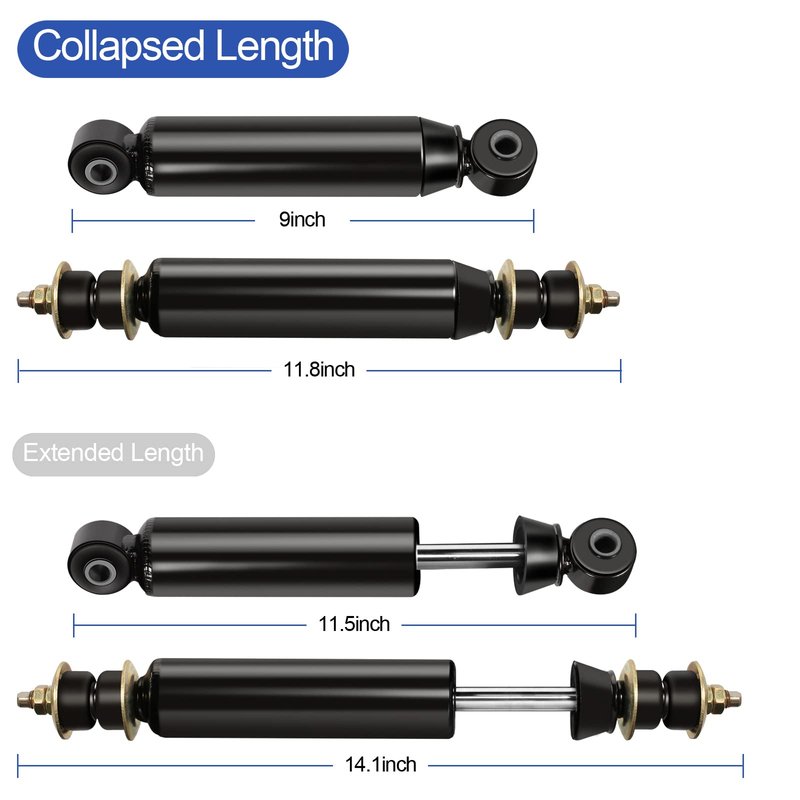 Gaoerfu-CP Club Car DS Shocks Front and Rear Shock Absorbers for Club Car DS G&E 1988-up,Precedent G&E 2004-up,for 88-08 Electric and 97-08 Gas Model, OEM # 1014235, 1014236 （4pcs）