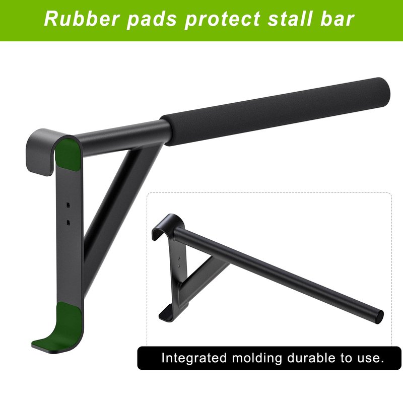 Kipika Gymnastic Stall Bar - 2"x2" Swedish Ladder with 1" Hole, Wall Mounted Pull-up Bar Ladder Suspension Trainer, Solid Wood Grips Gymnastics Training Bar for Home, Wall Gym, School