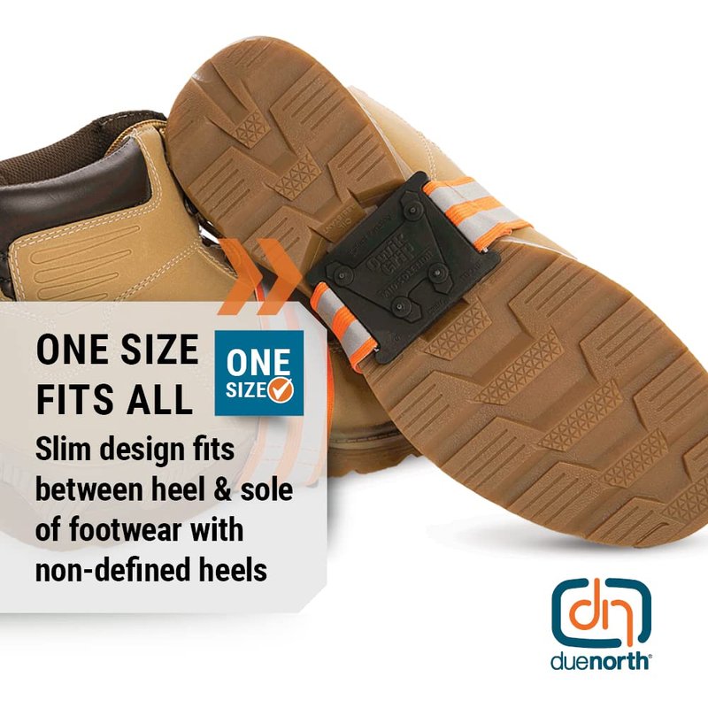 Due North Mid-Sole Ice Cleats - Winter Traction for Snow - Rotatable For Indoor/Outdoors, Driving, Or Walking (1 Pair)
