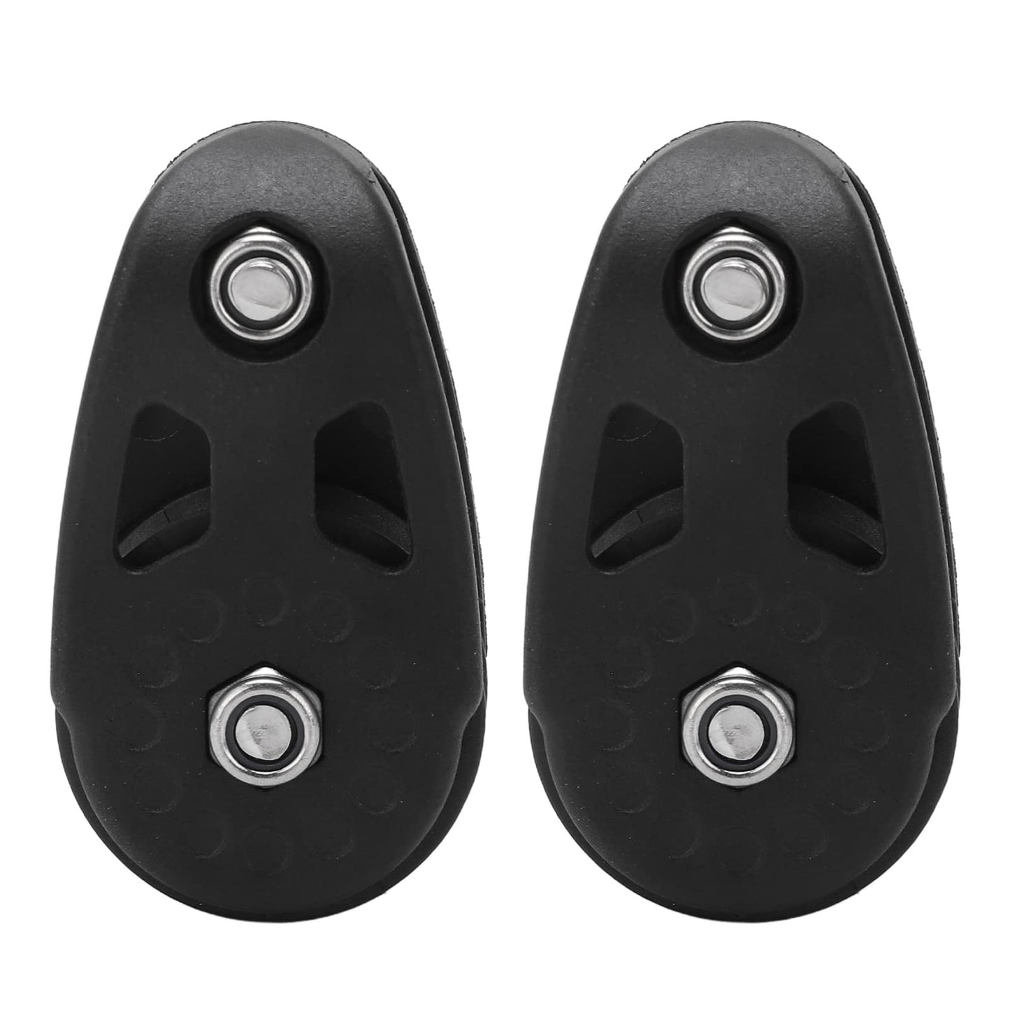 Acouto Kayak Pulley Kit 2pcs Nylon Kayak Slide Rail Anchor Trolley Pulley Block Sheave for Ship Yacht Canoe Boat Marine