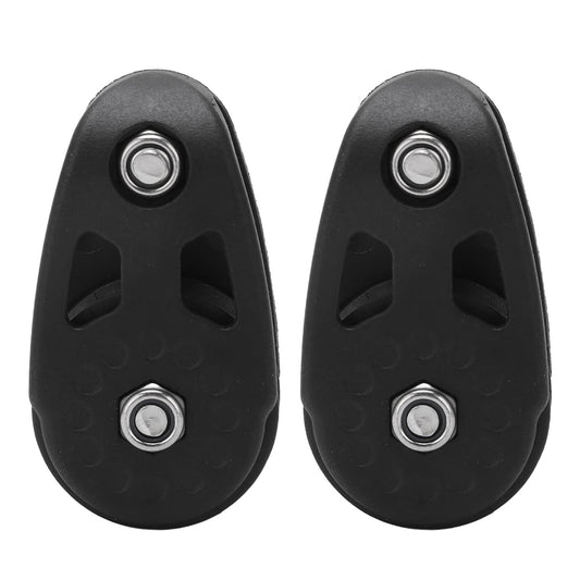 Acouto Kayak Pulley Kit 2pcs Nylon Kayak Slide Rail Anchor Trolley Pulley Block Sheave for Ship Yacht Canoe Boat Marine