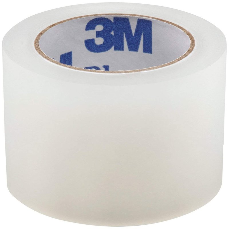 3M Blenderm Transparent, Hypoallergenic, Waterproof Plastic Medical Tape, 1" x 5 Yards, 12 Rolls, 1 Pack