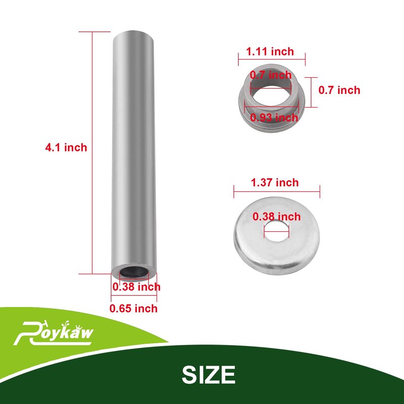 Roykaw G22/G29 King pin and Bushings Kit Includes Steering Knuckle Outer Cover, Spindle Tube Spacer for Gas & Electric Golf Cart, Replaces OEM # 2NL-23448-00-00, 90381-17067-00, 2NL-23517-00-00