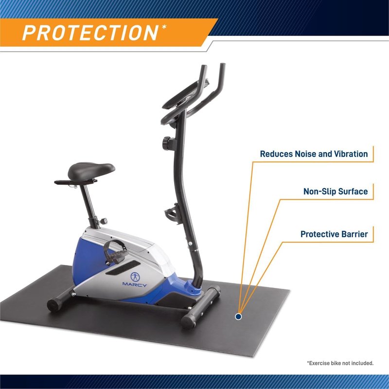 Fitness Equipment Mat - Durable Floor Protector for Treadmills, Ellipticals & Exercise Bikes | Heavy-Duty Design