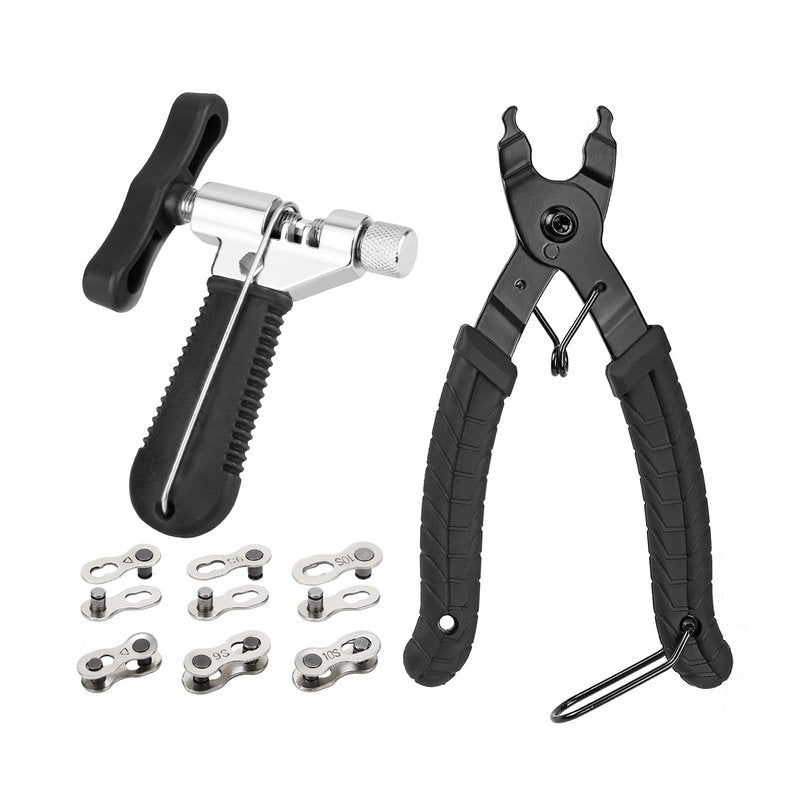 Oumers Bike Link Plier Chain Breaker Splitter 6 Pairs Bicycle Missing Link, Chain Plier Quick Links Opener Remover Pliers for 6-10 Speed Chains Repair Professional Bike Chains Repair Tool Kit