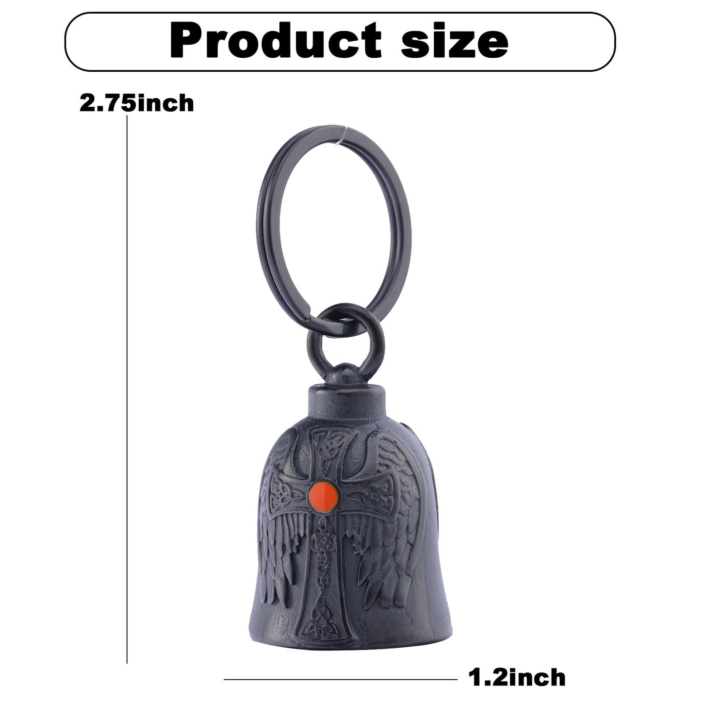 Motorcycle Cross Bell - Motorcycle Celtic Bell for Men Women, Guard Riding Safety