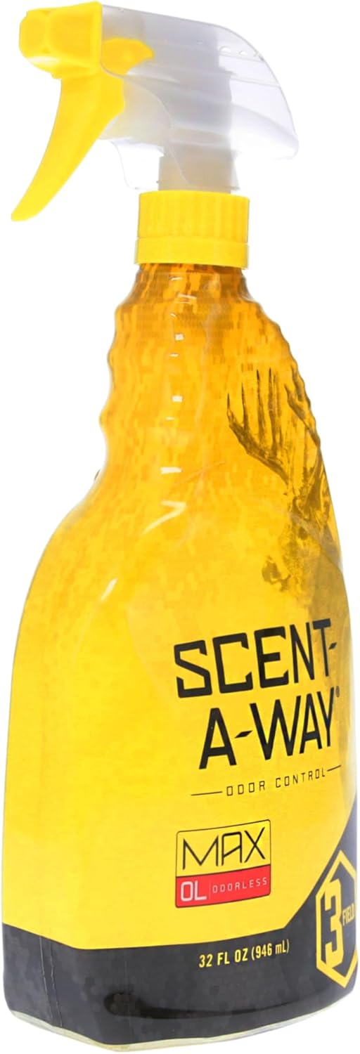 Hunters Specialties Scent-A-Way MAX Odorless Hunting Scent Eliminator - 24 OZ Field Spray for Deer Hunting