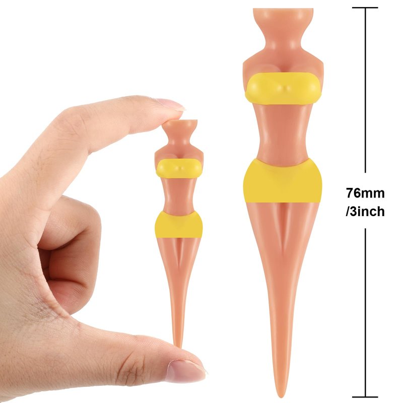 Skylety 30 Pieces Golf Tees for Lady Golf 3 Inch Colorful Plastic Ladies Tees, Training Accessories for Men Women Uncle Father Home Birthday Present Gift Party