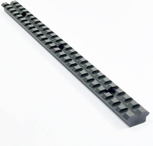 Picatinny Rail Mount - 10 Inch Aluminum 25 Slot | Durable Black Design