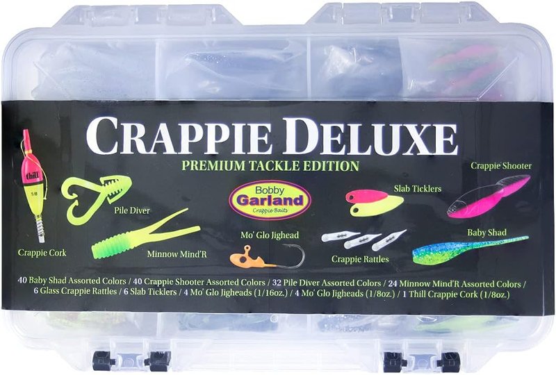 Bobby Garland Crappie Deluxe Fishing Kit - Complete Set for All Sizes | Ideal for Crappie Fishing