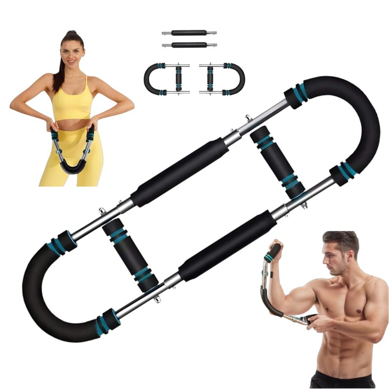 Adjustable Power Twister Arm Trainer 60–110 LB, Upper Body Strength Trainer for Chest & Forearms, Detachable Home Gym Exercise Equipment for Men & Women