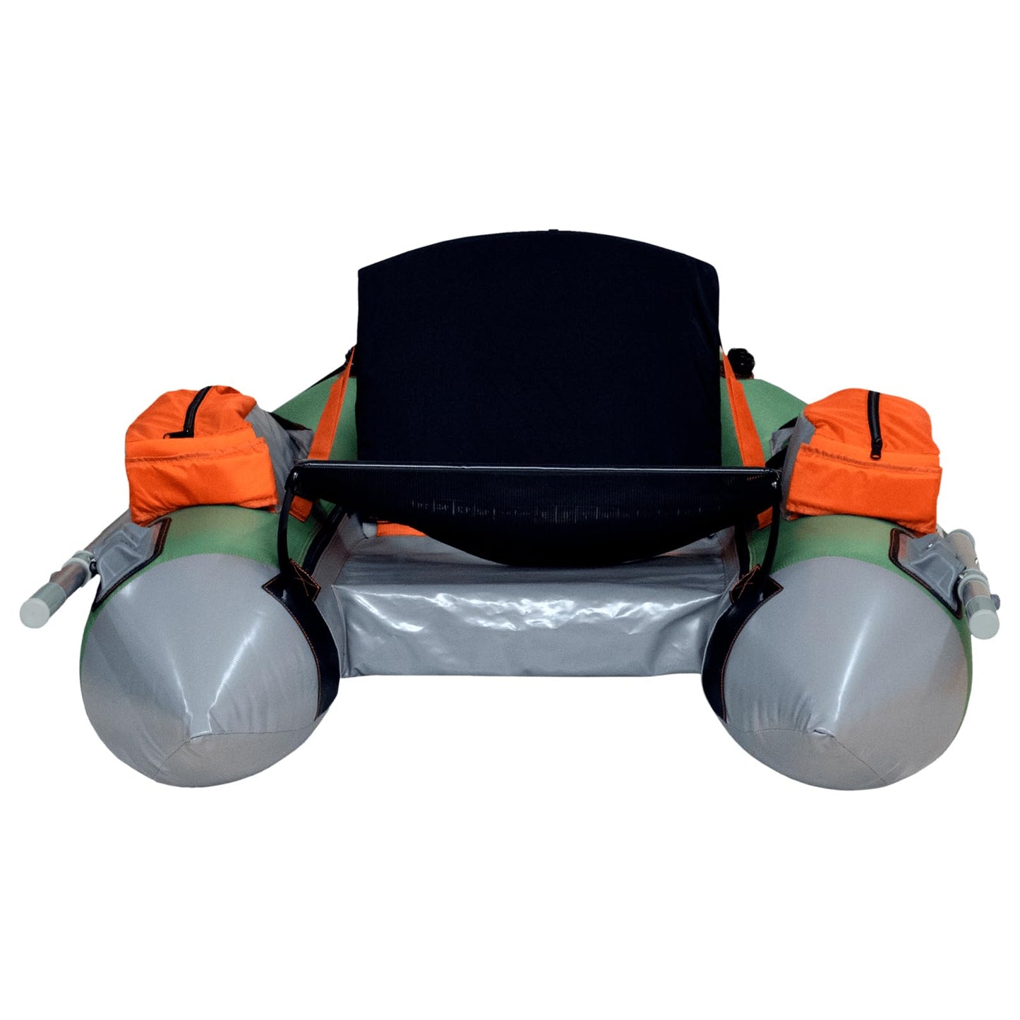 OUTCAST SPORTING GEAR Fish Cat Cruzer 2-Chamber Durable Rowable Vinyl/PVC Boston Valve 250 Lbs Outdoor Water Sports Fishing Float Tube with 2-Piece Oars