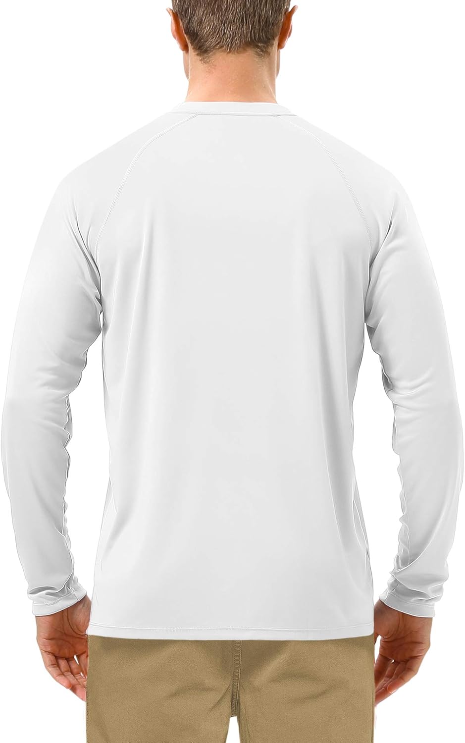 UPF 50+ UV Sun Protection Long Sleeve Shirt - Men's Rash Guard for Fishing, Hiking, Swimming & Running