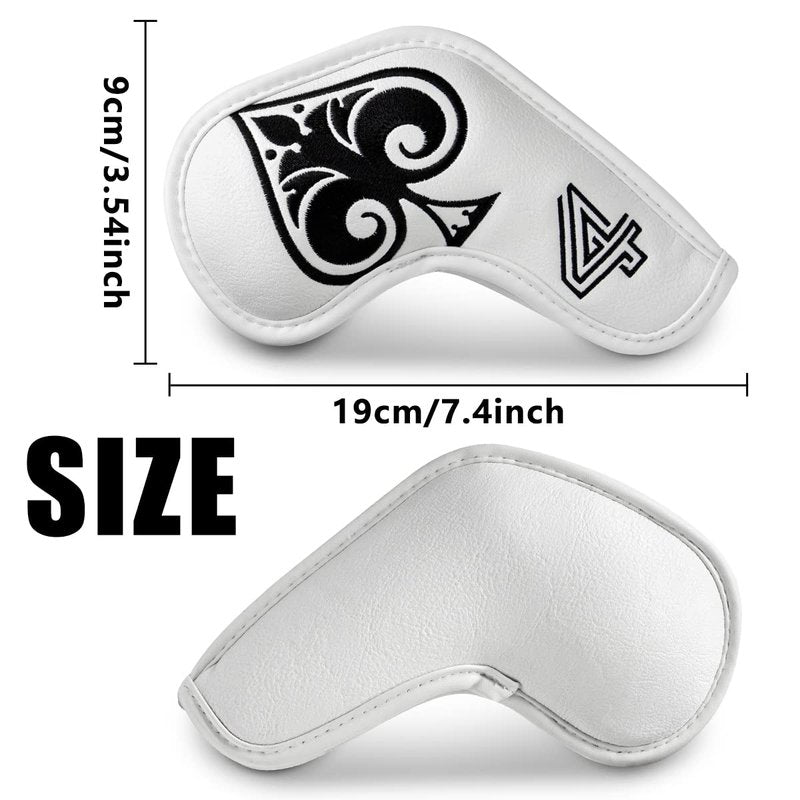 Golf Iron Cover Golf Club, Iron Club Head Covers Headcovers fits for Ping, Taylormade Mizuno, Golf Iron Accessories for Men/Women